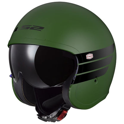 Casco LS2 OF599 SPITFIRE II RETRO M.MILITARY GREEN-06