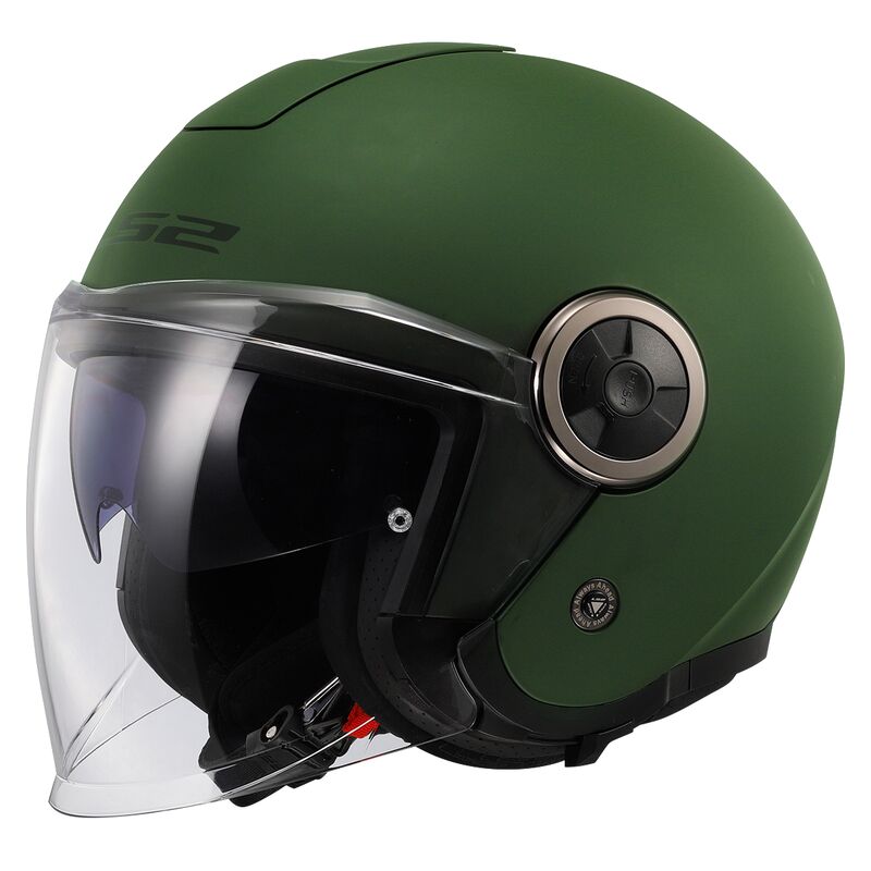 CASCO JET LS2 OF620 MILITARY GREEN