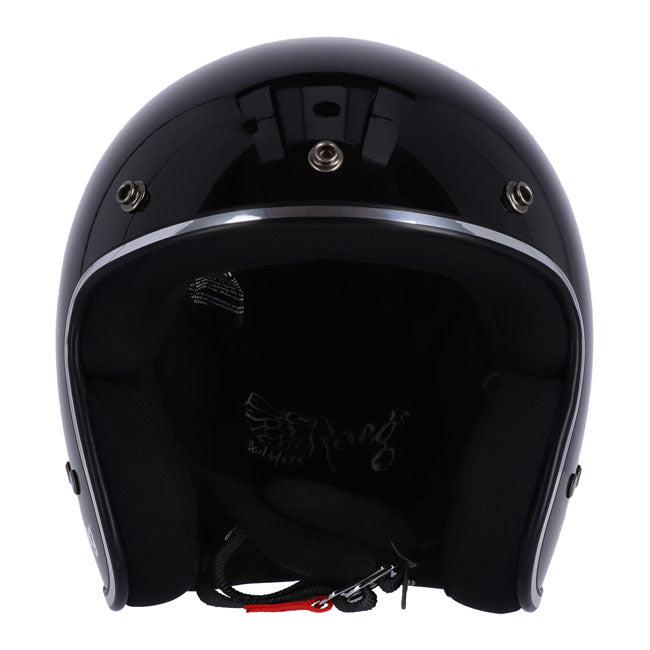 CASCO ROEG JET NEGRO BRILLO