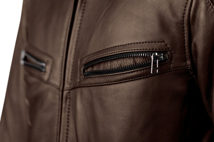 Chaqueta de Piel RST ROADSTER 3 CE Marrón