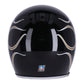 CASCO JET 13 1/2  calavera llama oro