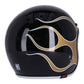 CASCO JET 13 1/2  calavera llama oro