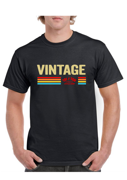 Camiseta negra Vintage TRITON