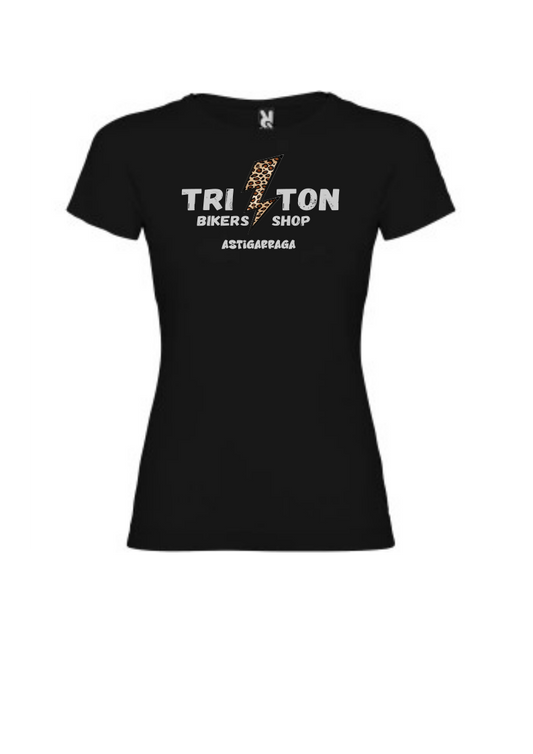 Camiseta negra TRITON mujer