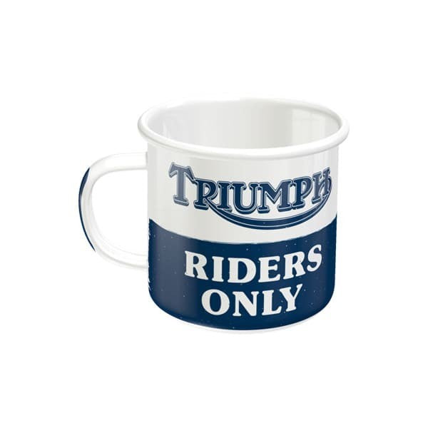 TAZA ESMALTADA / TRIUMPH RIDERS ONLY