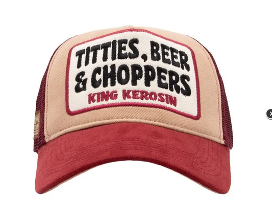CASQUETTE KING KEROSIN Titties, Beer & Choppers