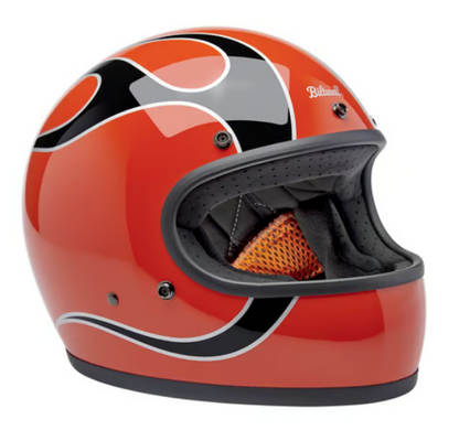 Cascdo Biltwell Gringo Naranja Llamas