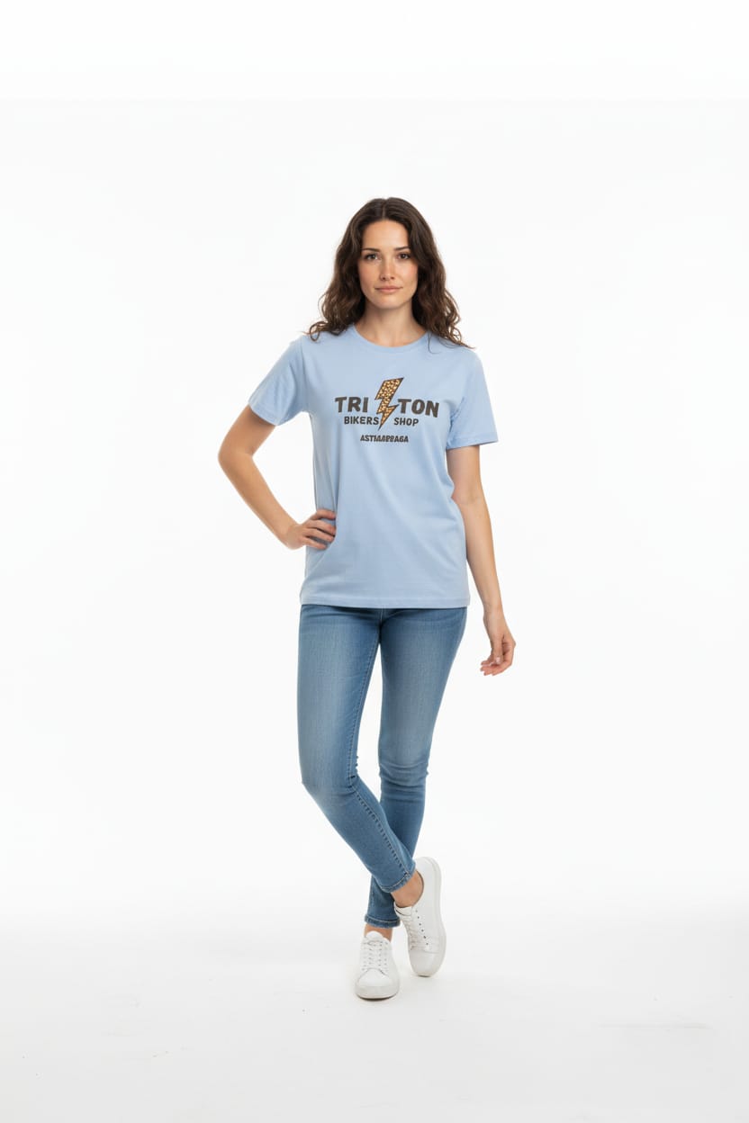 Camiseta azul cielo TRITON mujer