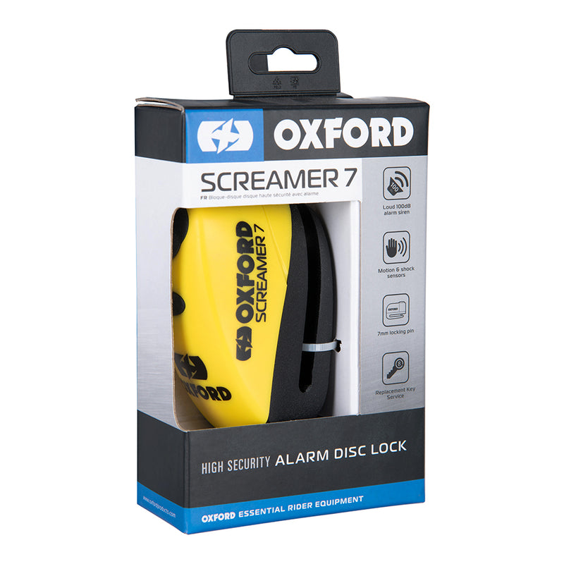 Candado de disco con alarma Oxford Screamer 7