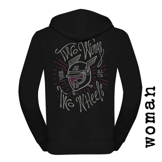 SUDADERA LOST WOLF mujer Two wings two wheels