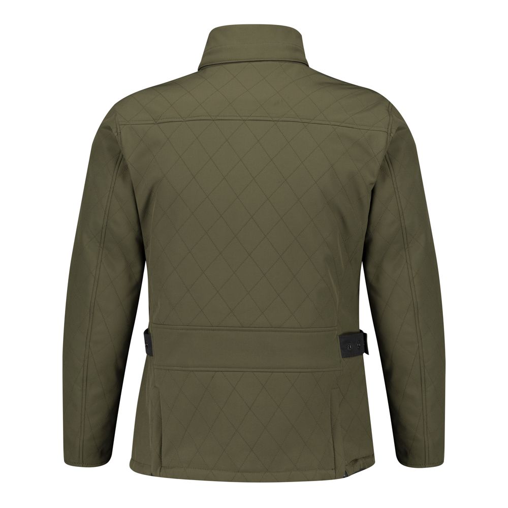 Chaqueta Invictus LANISTER Verde Urbana tres cuartos con pelo