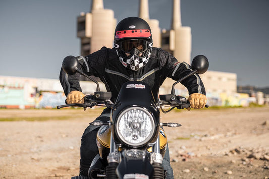 Invictus Dédalo: Chaqueta de moto de cuero envejecido vintage