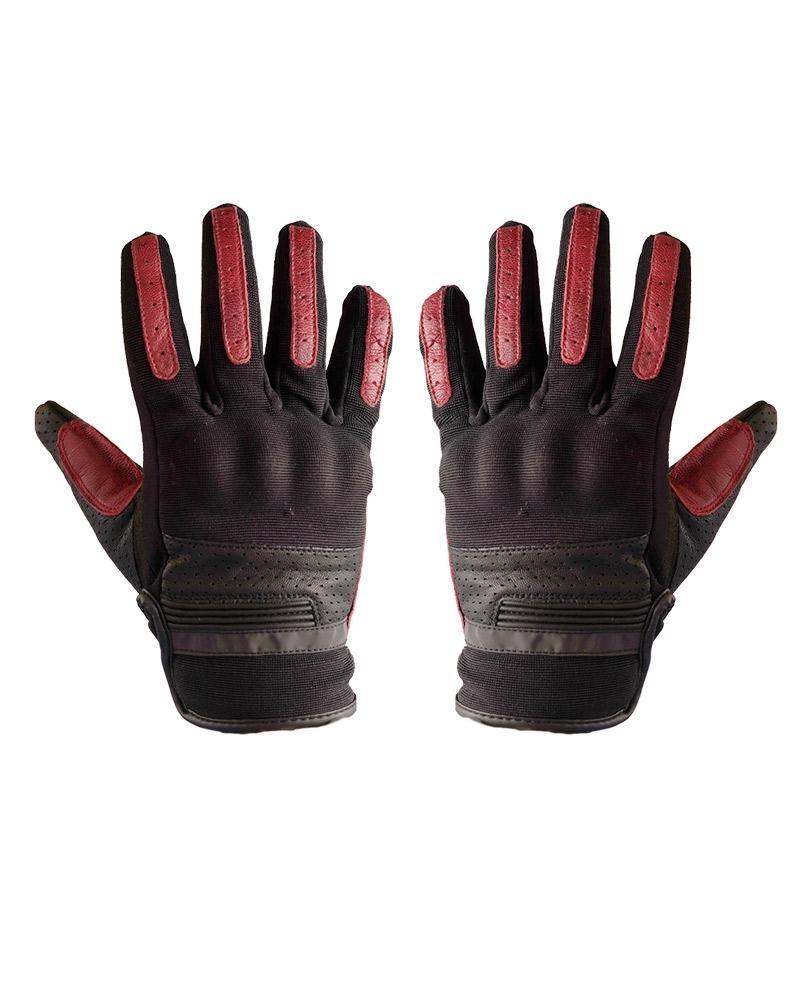 Guantes BY CITY Nova Man negro /rojo