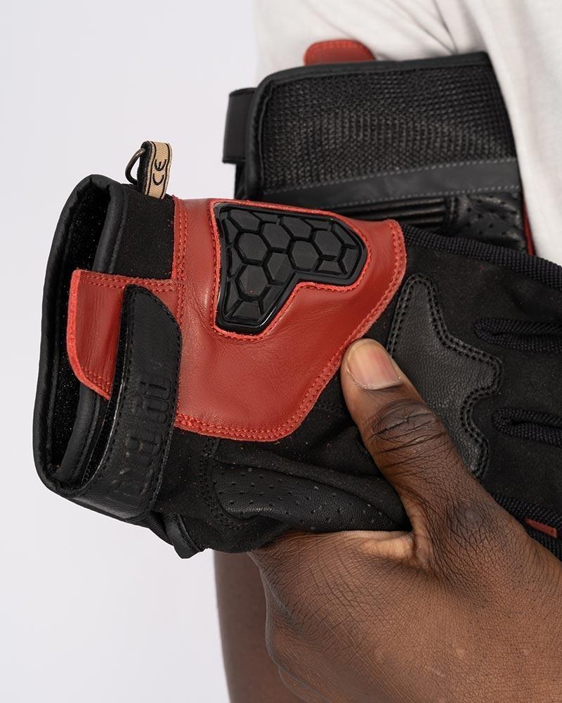 Guantes BY CITY Nova Man negro /rojo