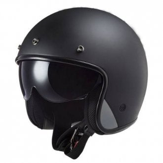 HELMET LS2 OF601 BOB HPFC SOLID BLACK MATT