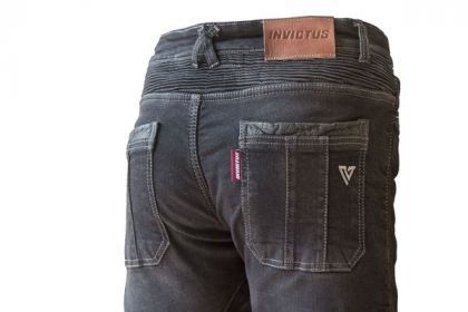 Invictus Eastwood BLACK Denim and Leather Pants