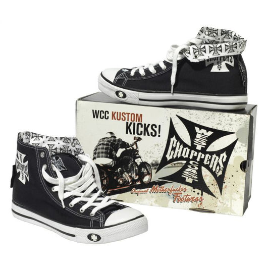 West coast choppers Warrior Hi-Tops Shoes BLACK 